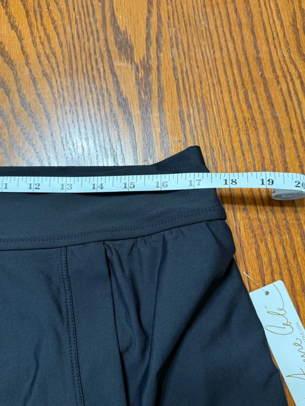 Anne Cole Swim Skirt Black Side Slit Size XXL New - Picture 12 of 13